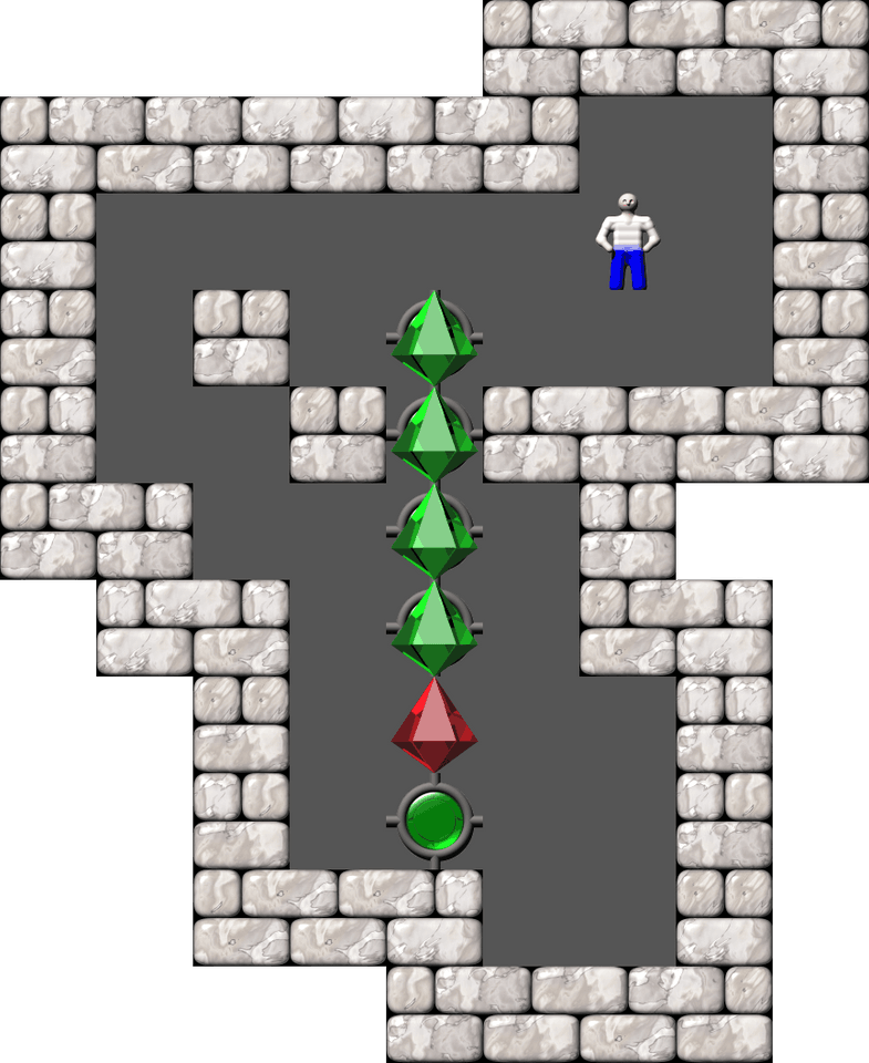 Сокобан The Warehouse I - Vertical Mobility уровень 45